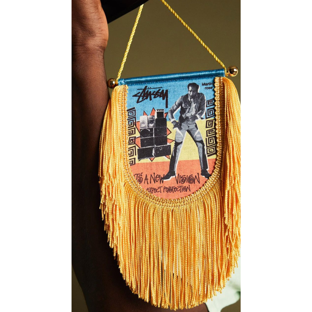 Stussy x Martine Rose Fringed Flag Multicolor